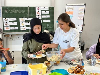 Frühstück in der Deutschklasse